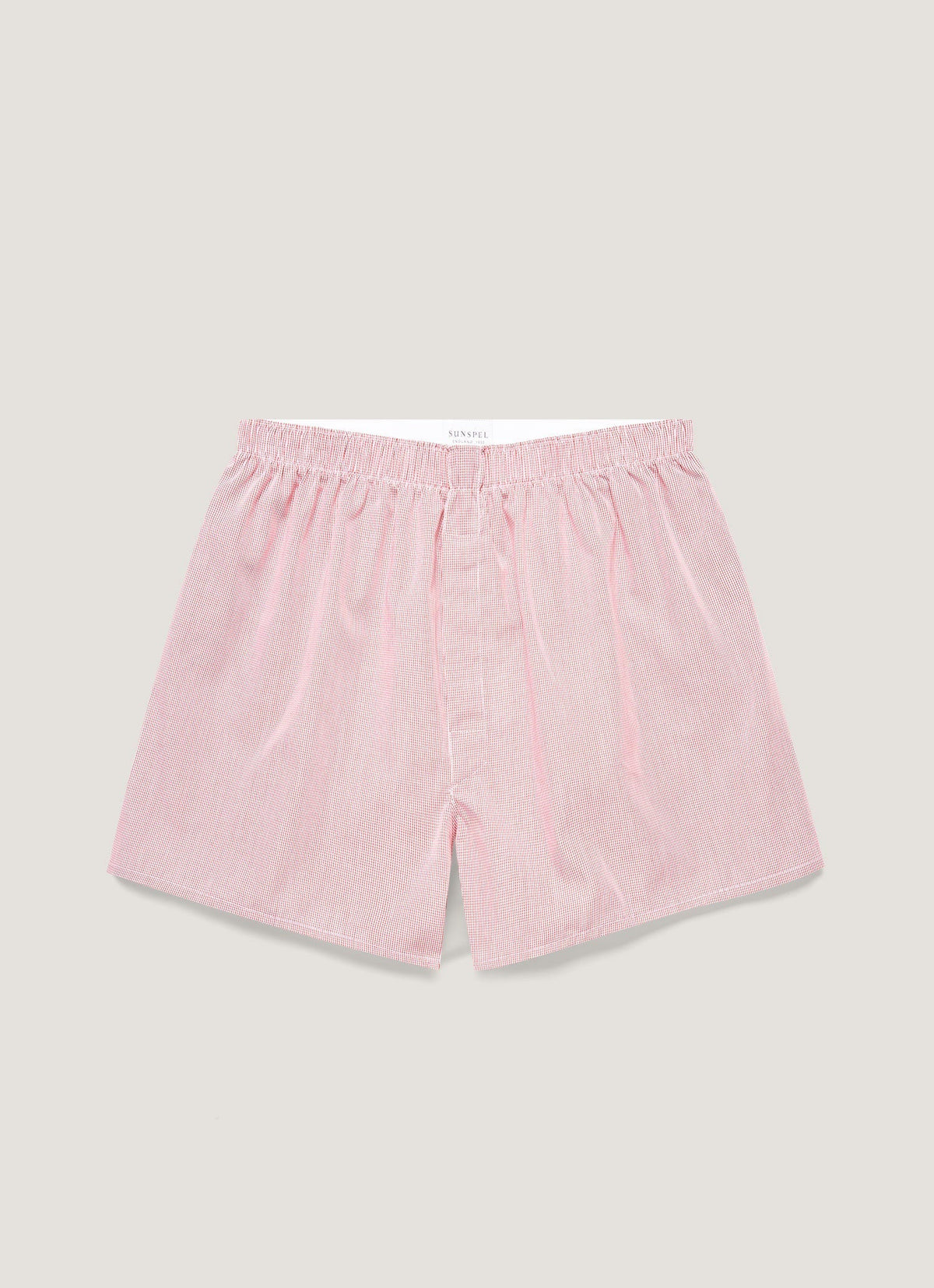 Red Micro Gingham,XS